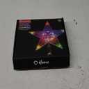 Lumary Christmas Tree Topper 7.6 Inch, Color Changing Xmas Star with Bluetooth App/Remote Control, 80+ Scenes & Music Sync, Multicolor RGB Christmas Tree Decor for Holiday