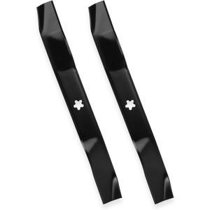 138971 42 inch 5-Star Mulching Blades for Craftsman LT1000 LT2000 YT3000 T110 Husqvarna YTH22V42 YTH18542 YTA18542 Poulan 42'' Deck Cut Lawn Tractor Zero-Turn Mower 127843 532138971 2-Pack, Black