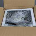 4-Light Bathroom Light Fixtures, Vanity Light with Milky White Shades, Matte Black Bathroom Light Fixtures Over Mirror, Modern Bathroom Wall Lamp for Mirror Living Room Cabinet Bedroom