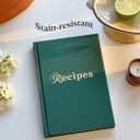 Recipe Notebook to Write in Your Own Recipes & Premium Hardcover Cookbook - 176 Page Blank Recipe Book for Family Chefs, Lasting Keepsake Gift Forest Green (Flat binding)