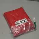 SpaceDresser Sheer Voile Window Treatment Rod Pocket Curtain Panels for Kitchen Bedroom Living Room Drapes Sunlight Filtering Privacy Semi Home Decor Assorted (Red, 52 W x 72 L)