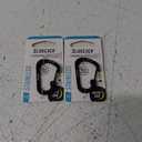 Nite Ize SlideLock 1.8 in. Dia. Stainless Steel Black Carabiner Key Holder