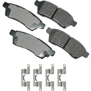 Akebono ACT1100 Proact Ultra Premium Ceramic Disc Brake Pad kit, GREY