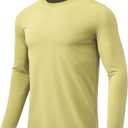 BANTREK Men's Long Sleeve Shirts Moisture Wicking UPF 50+ Sun Protection Athletic T-Shirts for Fishing Workout Swim Gym L