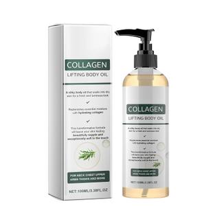 MOYEE Collagen Lifting Body Oil After Shower, Hydrating Collagen Oil For Body, Moisturizing Anti Aging for Women & Men, Helps Soften Appearance of Crepey Skin for All Skin Types, 3.8 Fl Oz
