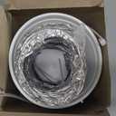 Dundas Jafine TDIDVKZW Indoor Dryer Vent Kit with 4" x 5' Duct