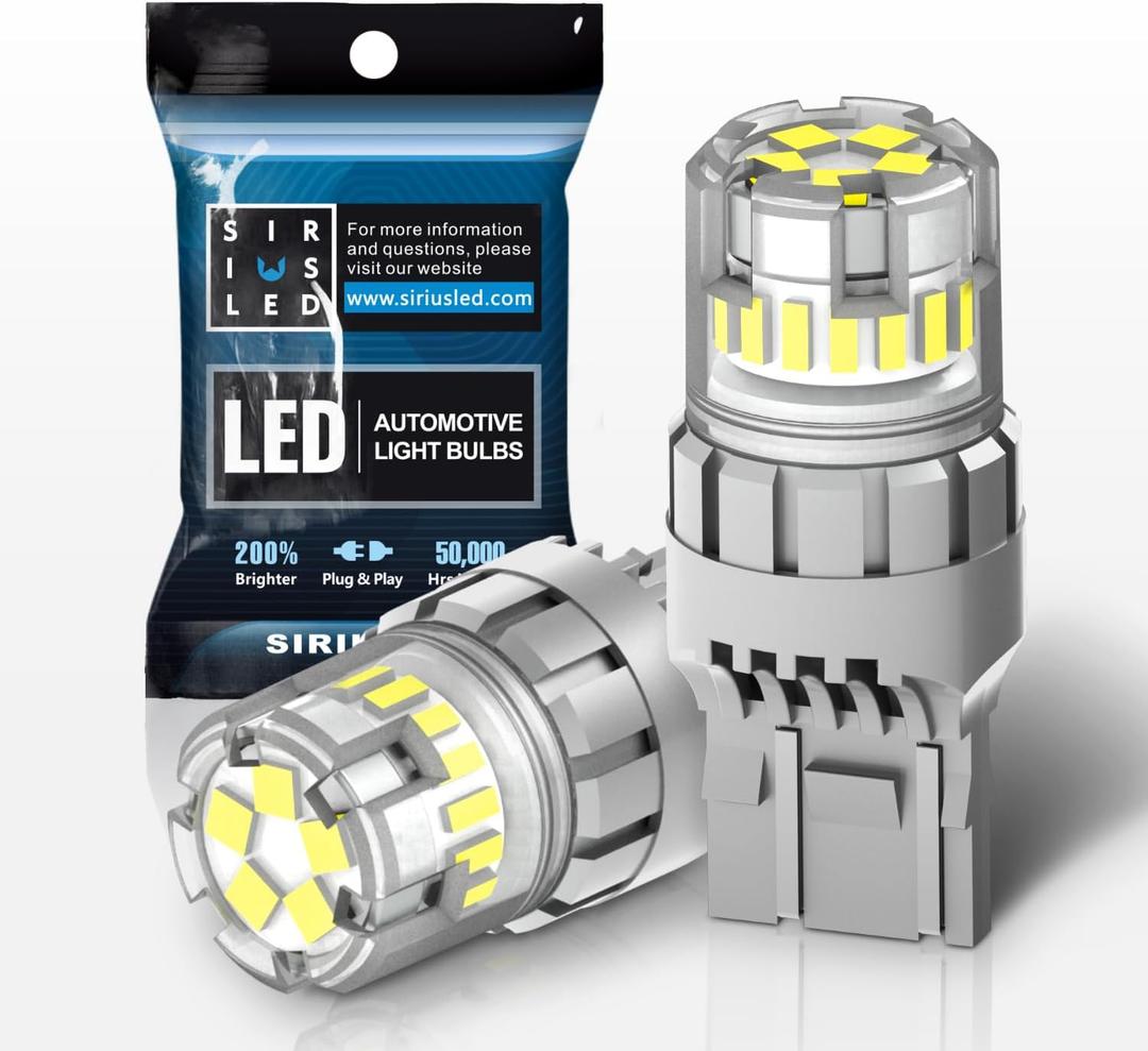 SIR IUS LED - FT- 7440 LED Backup Reverse Light Bulb Super Bright High Power Single Filament function Air Vent Design 3030+4014 SMD White 6500K Pack of 2