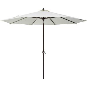 Tempera 10ft Auto Tilt Patio Umbrellas with 360swivel, Outdoor Table Umbrellas with 1500H Fade Resistant Canopy,8 Sturdy Rids (Beige)