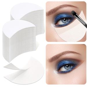TailaiMei 300 Pcs Eyeshadow Shields, Eyeshadow Stencil for Prevent Makeup Residue, Lint Free Gel Pad for Eyeliner, Eyelash Extensions and Lip Makeup