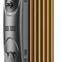 PELONIS Radiator Heater for Large Space, Electric Oil Filled Radiator, Dual Knobs, 1500W, Quiet Space Heater, 3 Modes, Tip-over Protection