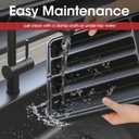 5 x Aujen Silverware Organizer - Expandable Kitchen Drawer Organizer, Adjustable Utensil Organizer, Cutlery Tray for Forks, Knives, Multipurpose Kitchen Organizers and Storage Solution, Black, Medium