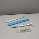 Ivilon Drapery Window Curtain Rod - End Cap Style Design 1 Inch Pole. 28 to 48 Inch Color Satin Nickel
