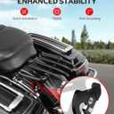 Benlari Stealth Luggage Rack，Motorcycle Luggage Rack Mount Compatible with Harley Davidson Street Glide Road Glide Road King Electra Glide Ultra Limited 2009-2025 (Gloss Black)