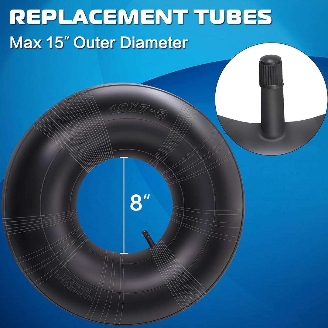 1 Pack 20x8.00-8 to 20x10.00-8 Replacement Inner Tubes, Universal Fit With TR13 Straight Valve Stem for Lawn Mowers, Golf Carts, Tractor, Garden Trailer