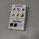 OVINESY AFO Foot Drop Brace for Walking with Shoes, Upgraded Knob & Steel Wire, Longer Straps for Comfort, Adjustable Soft Walking Support for Dorsiflexion, Left/Right Foot for Women Men (S/M) (Black)