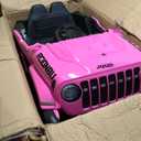 SEALIGHT 12V Kids Ride On Truck Car w/Parent Remote Control, 4 * 380W Motors, 3 Speeds, Emergency Braking, LED Lights, Music & Horn, Kids Electric Vehicles for Boy Girl Gift (Pink)