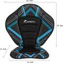 UPWELL Universal Kayak Seat with Storage Bag & 4 Adjustable Strap, Paddle Board Seat with Memory Foam Padded and Backrest for Kayak, Canoe, Sup