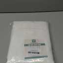 H.VERSAILTEX Pure White Curtain Thermal Insulated Tie Up Window Shade Light Blocking Curtains for Bathroom, Rod Pocket Panel- 42in Wide by 63in Long