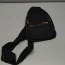Small Sling Backpack Cross Body Bag Sling Bag Fanny Packs for Women Trendy - Black