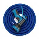 Expandable Garden Hose 150 ft Water Hose with 10 Function Spray Nozzle, Lightweight Flexible Hose with 3/4 Inch Solid Fittings and 4-Layer Latex Core, 150ft Retractable Stretch Hose (Blue)