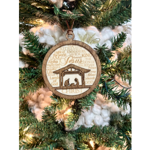 Christmas Nativity Star Ornament – Christian Christmas Ornament for Tree, Birth of Jesus Décor, Religious Gift for Christian & Catholic Families