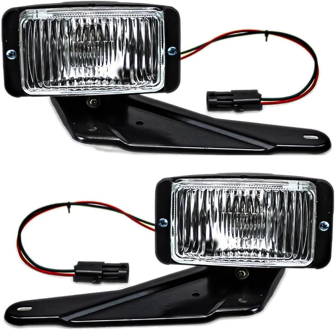Fog Light Assembly compatible with 1988-1997 Chevy GMC C/K C1500 C2500 C3500 K1500 K2500 K3500, w/Bracket & Bulb,GM2592106 | GM2593106