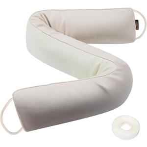 MAGZO Door Draft Stopper 36 Inch-Beige, Under Door Draft Blocker Air Stopper Door Bottom Insulation Snake Draft Stopper (36in x 4in)