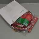 Havawish 96 Pcs Christmas Birthday Decorations Set Merry Birthday Christmas Paper Plates and Napkins Forks Disposable Xmas Tableware Set for Xmas New Year Decorations, 24 Guests (Red)