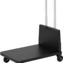 Folding Trolley for Moving, 500 lbs Heavy Duty Luggage, 4 Wheel Foldable, Expandable Platform with Bungee Cord, Portable Moving Utility Carts Cart Utility Carts Trolley Cart, (Black, L)
