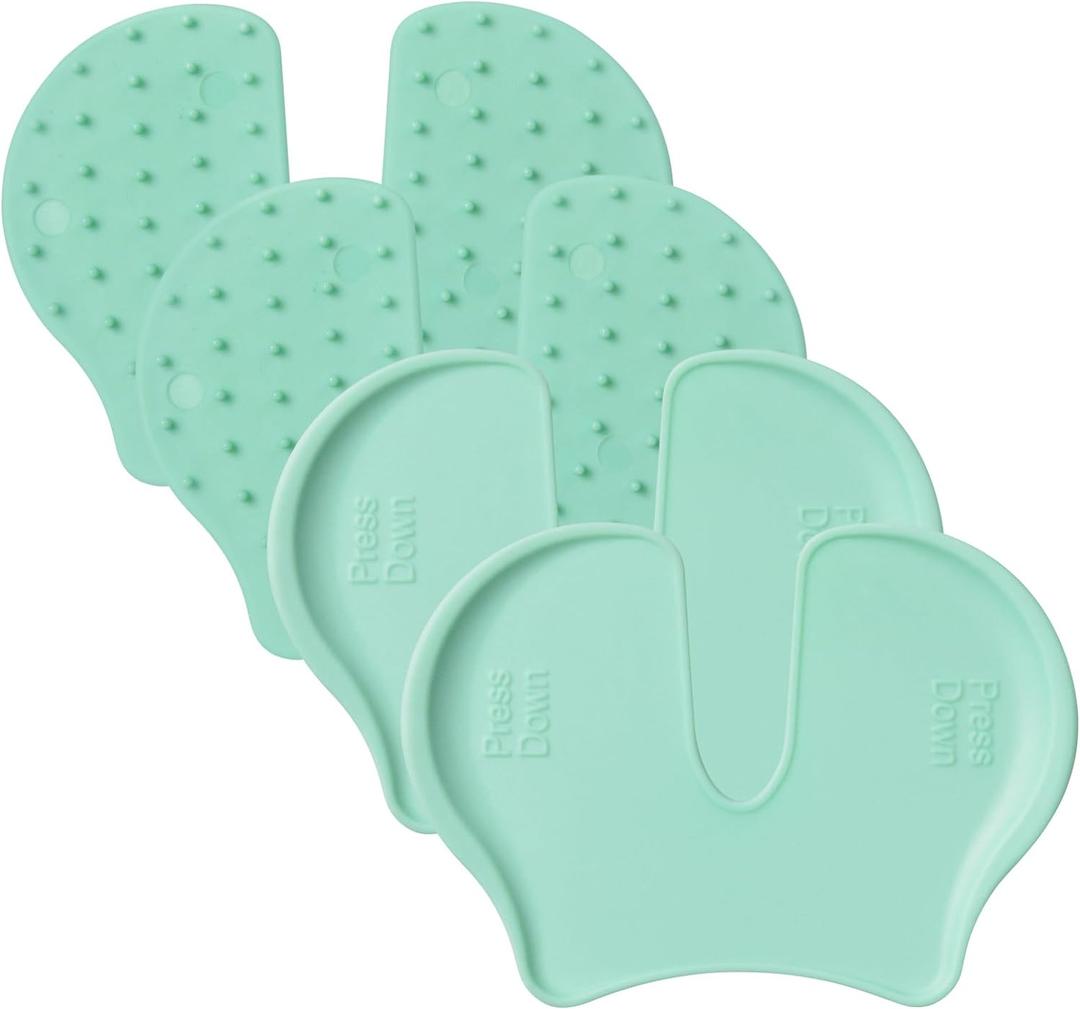 4PCS Shot Pain Reducer, Shot Pain Reducer Reusable Plastic Immunization Shooting Assist Blocks for Kids and Adults (Green)