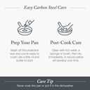 Merten & Storck Pre-Seasoned Carbon Steel 12 Frying Pan Skillet, Use on Induction, Stove and Grill, Durable, Even-Heating, for Searing, Grilling, Oven Use, and Campfire, Indoor/Outdoor
