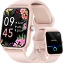 Fitpolo Smart Watch for Women Android & iPhone, Alexa Built-in [1.8" HD Screen] IP68 Waterproof Fitness Watch with Bluetooth Call (Answer/Make), Heart Rate/Sleep/SpO2 Monitor, 105 Sports Trackers (Pink)