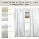 Mrs.Naturall Viral Neutral Warm White Linen 100% Blackout Curtains 84 Inches Long for Living Room Bedroom,Cortinas Blancas para Dormitorio Black Out Curtains 84 Inch Length 2 Panels Set