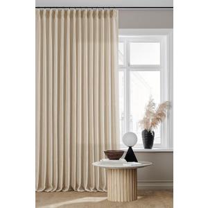 Beige Flax Linen Curtains 96 Inches Long for Living Room Dining 2 Panels Burlap Textured Pinch Pleated Drapes Hooks Farmhouse Neutral Light Filter Semi Sheer Tan Sand 96 Inch Curtain for Bedroom, 40"W x 96"L 