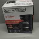BLACK+DECKER 12-Cup Coffee Maker with Easy On/Off Switch, Easy Pour, Non-Drip Carafe with Removable Filter Basket, Vortex Technology, Black