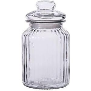Clear Glass Storage Container spice Jars Canister,Vertical Storage Tank Sealed Tank Coffee Beans Preservation Dried Fruit Storage Tank Storage Tank(Color:Clear,Size:1350ml) ( Color : Clear , Size : 95