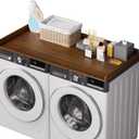 Washer Dryer Countertop,54" W×27.5" D,Walnut, 1 Tier