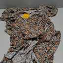 GRECERELLE 2025 Women's Spring Summer Boho Floral Print V-Neck Faux Wrap Maxi Dress for Wedding Guest, Graduation, Party Size Medium, Pastoral Coffee 