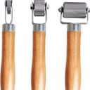 Car Sound Deadening Roller Metal Installation Tool 3 Pcs for Auto Noise Roller Car Sound Deadener Application Installation Tool Rolling Wheel Interior Accessories