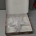 Christmas Tree Topper Star Warm White Light Christmas Tree Decor for Christmas Holiday Home Fit for General Size Xmas Tree, 8.7 Inch