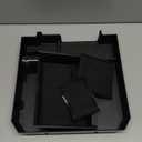 Muslogy Center Console Organizer Compatible with Toyota Tundra 2022-2024 2025 Accessories Middle Insert Box & Lower Center Console Storage Gear Shift Storage Box 2PCS Set(Console Organizer+Lower Tray) (Black)