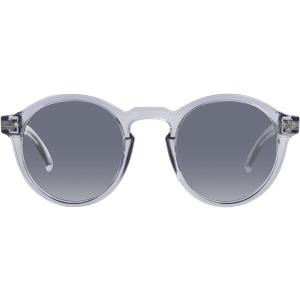 Kolo Harrison Premium Italian Sunglasses, Classic Round Style, Crystal Grey