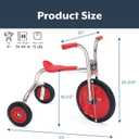 Angeles SilverRider Kids Tricycle, Toddler Tricycle with Solid Airless Rubber Tires, Kids Bike for Preschools and Daycare, Ages 4+, 16.5" Tall Seat, 14" Wheels