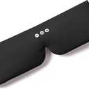 ALASKA BEAR Sleep Headphone Mask Bluetooth 5.2 HD Stereo Noise Reduction 3D Eye Mask for Sleeping Eye Contour Built-in Mask w/Thin Speakers Wireless Audio Sports Headgear(Black)