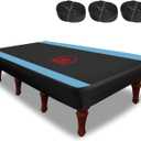 COVERVIN Billiard Pool Table Cover,Heavy Duty 210D Oxford Cloth Material All Weather Waterproof Dustproof UV Protection(8ft/Blue)