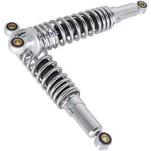 Motorcycle 1 Pair Universal 320mm 12.5 Rear Shock Absorbers Replacement for Suzuki Yamaha Honda XL 883 1200 ATV Go Kart Quad Dirt Sport Bikes (Chrome)