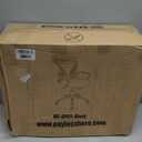 Office Computer Mesh Chair Ergonomic Mid Back Swivel Rolling Desk Chair with Armrest Height Adjustable Lumbar Support x ,Black