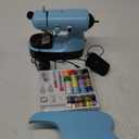 Mini Sewing Machine, Upgraded Electric Sewing Machine with Sewing Bag, Expansion Board, LED Light, Fast Stitch Suitable for Clothes,Jeans,Cutains,DIY Home Travel (Blue1)
