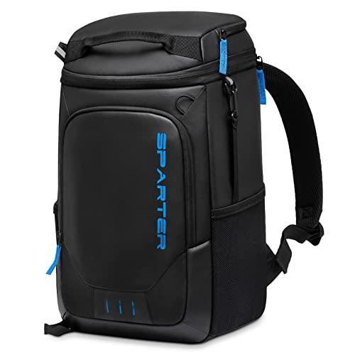 SPARTER Backpack Cooler Insulated Leak Proof 33 Cans, 2 Insulated Compartments Thermal Bag, Portable Lightweight Beach Travel Camping Lunch Backpack for Men and Women, Black