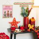 ShowDraven Pink Christmas Nutcrackers Wall Art Decorations Hanger Frame, Outdoor Indoor Merry Christmas Wall Decor for Kitchen Bedroom Bathroom Office, 12x16 Inch